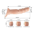 PRETTY LOVE – TEXTURED PENIS SHEATH WITH EXTENDERS Penis Extenders & Sleeves | SEX Shop Ireland 20