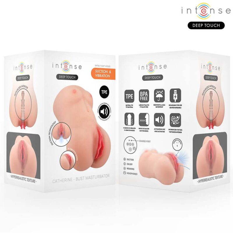 INTENSE DEEP TOUCH – CATHERINE VIBRATOR & SUCTION MASTURBATOR WITH VOICE Fleshlights | SEX Shop Ireland 6