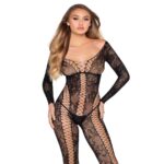 LEG AVENUE – 89369 NET & LACE JUMPSUIT BLACK – ONE SIZE Fashion & Lingerie | SEX Shop Ireland 10
