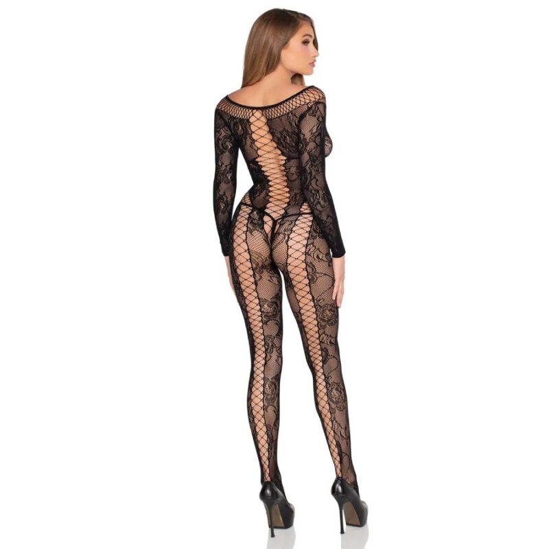 LEG AVENUE – 89369 NET & LACE JUMPSUIT BLACK – ONE SIZE Fashion & Lingerie | SEX Shop Ireland 7