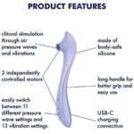 SATISFYER – EASY LOVER VIBRATOR & AIR PULSE STIMULATOR Air Pulse Stimulators | SEX Shop Ireland 12