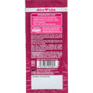 SKINS – EXCITE WATER-BASED LUBRICANT SINGLE-DOSE 5 ML Oils and Lubes | SEX Shop Ireland 3