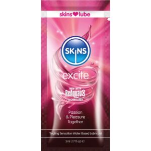 SKINS – EXCITE WATER-BASED LUBRICANT SINGLE-DOSE 5 ML Oils and Lubes | SEX Shop Ireland
