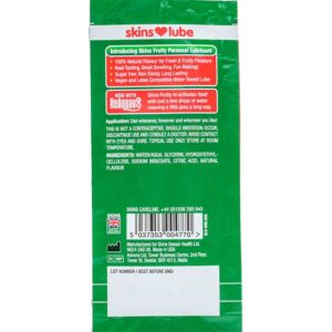 SKINS – FRUITY WATER-BASED LUBRICANT WATERMELON SINGLE-DOSE 5 ML Oils and Lubes | SEX Shop Ireland 3