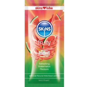 SKINS – FRUITY WATER-BASED LUBRICANT WATERMELON SINGLE-DOSE 5 ML Oils and Lubes | SEX Shop Ireland