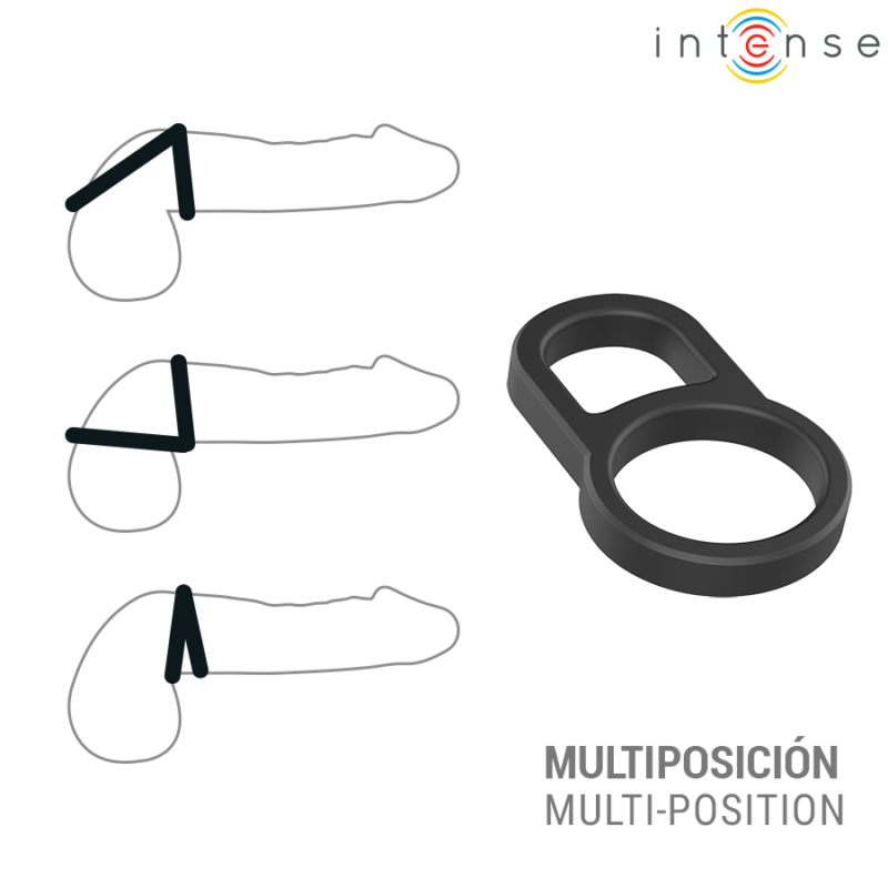INTENSE – CONLETH ADJUSTABLE DOUBLE PENIS RING MODEL 3 Cock Rings | SEX Shop Ireland 6