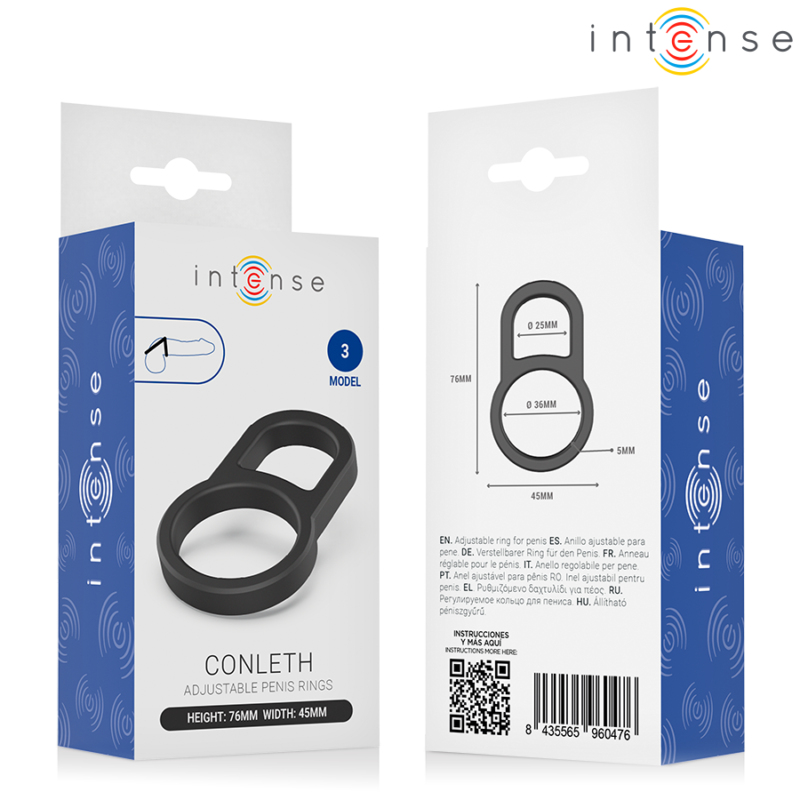 INTENSE – CONLETH ADJUSTABLE DOUBLE PENIS RING MODEL 3 Cock Rings | SEX Shop Ireland 8