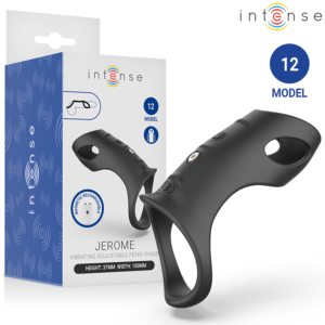 INTENSE – JEROME ADJUSTABLE VIBRATING PENIS RING MODEL 12 Cock Rings | SEX Shop Ireland
