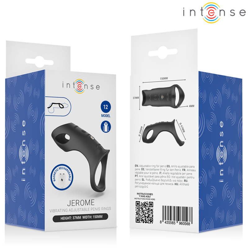 INTENSE – JEROME ADJUSTABLE VIBRATING PENIS RING MODEL 12 Cock Rings | SEX Shop Ireland 10