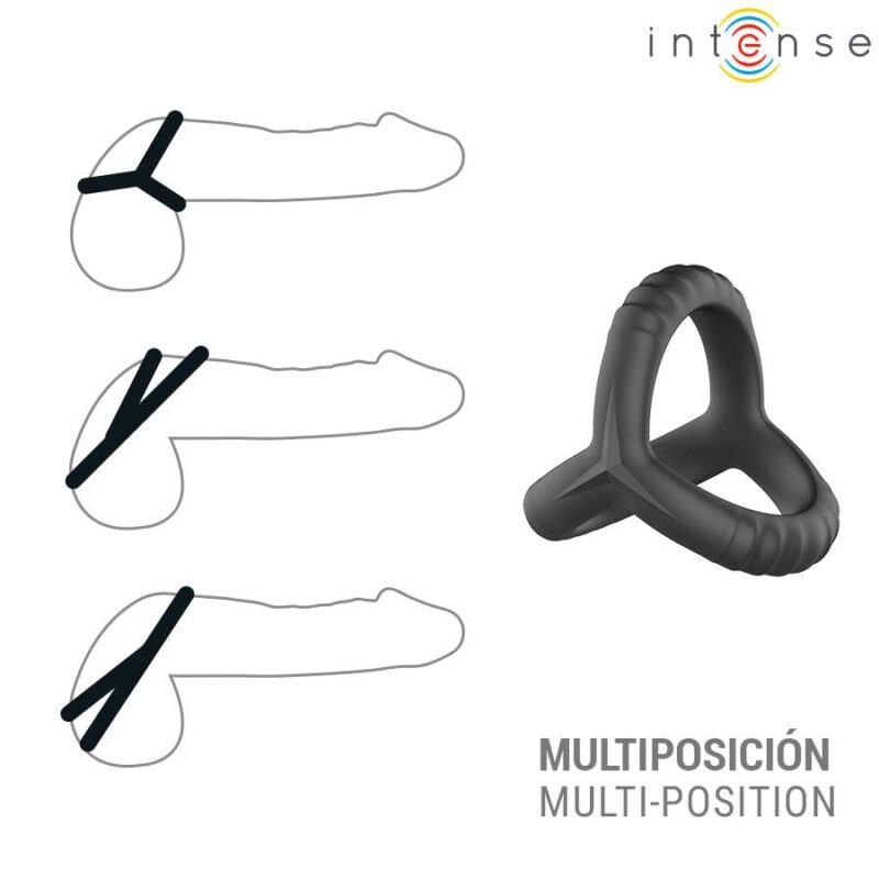 INTENSE – JOHN ADJUSTABLE TRIPLE PENIS RING MODEL 4 Cock Rings | SEX Shop Ireland 6