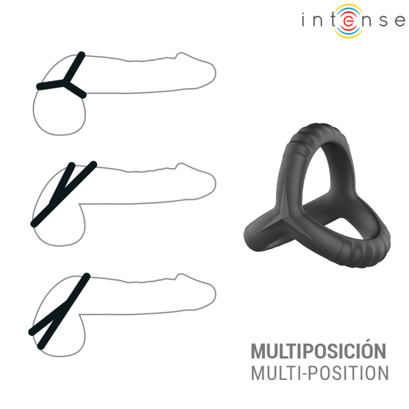 INTENSE – JOHN ADJUSTABLE TRIPLE PENIS RING MODEL 4 Cock Rings | SEX Shop Ireland 6