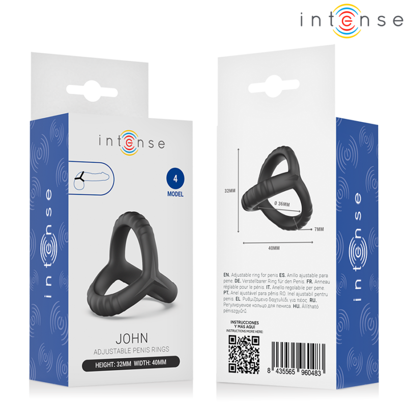 INTENSE – JOHN ADJUSTABLE TRIPLE PENIS RING MODEL 4 Cock Rings | SEX Shop Ireland 8