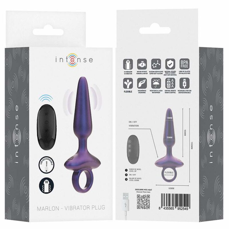 INTENSE – MARLON VIBRATING ANAL PLUG MODEL 4 REMOTE CONTROL Anal Sex Toys | SEX Shop Ireland 11