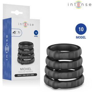 INTENSE – MICHIEL SET OF 4 PENIS RINGS MODEL 10 Cock Rings | SEX Shop Ireland