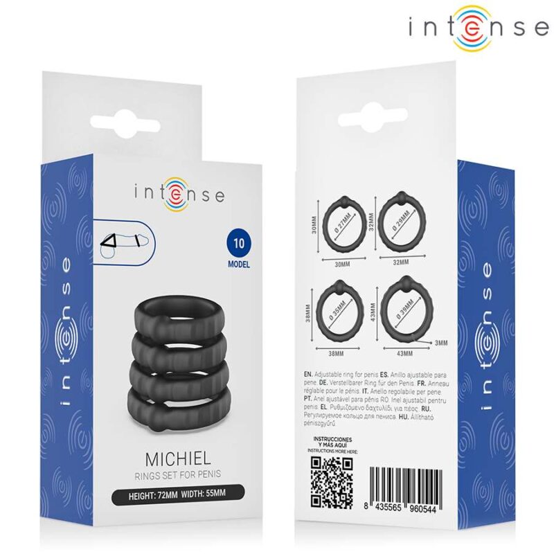 INTENSE – MICHIEL SET OF 4 PENIS RINGS MODEL 10 Cock Rings | SEX Shop Ireland 9