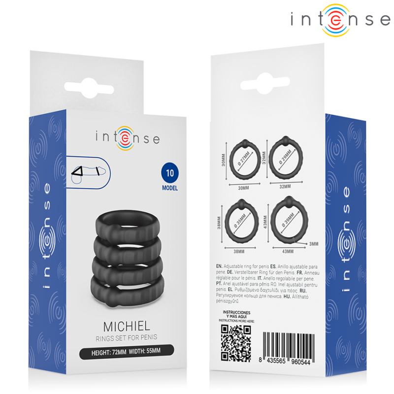 INTENSE – MICHIEL SET OF 4 PENIS RINGS MODEL 10 Cock Rings | SEX Shop Ireland 9