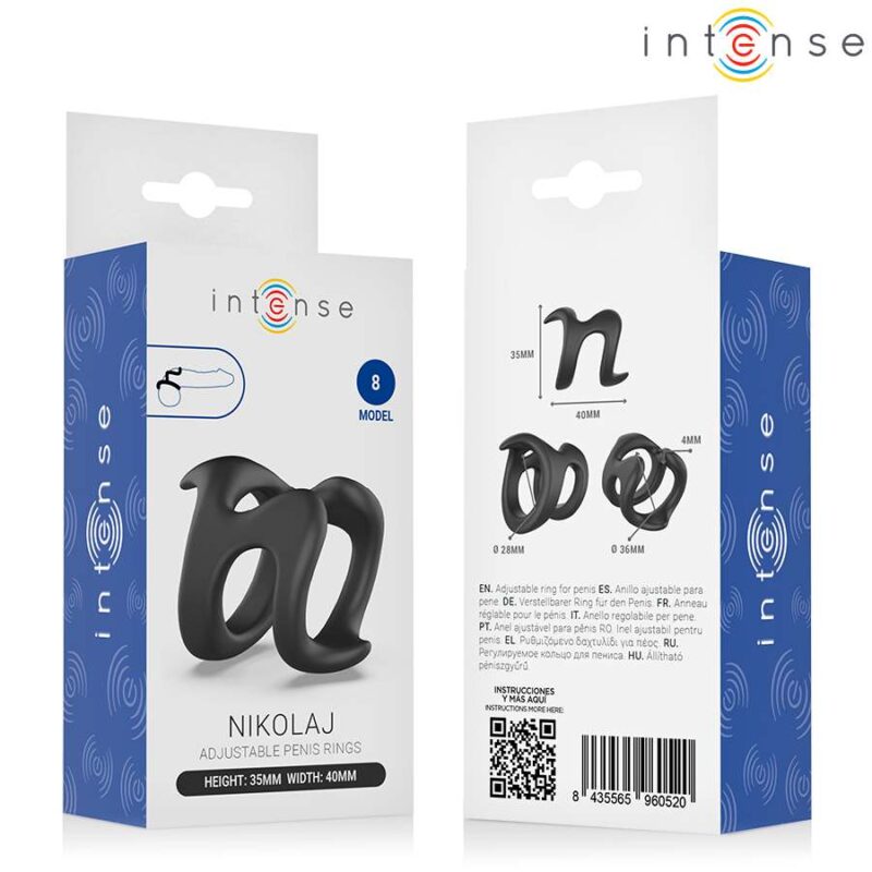INTENSE – NIKOLAJ ADJUSTABLE PENIS RING MODEL 8 Cock Rings | SEX Shop Ireland 9