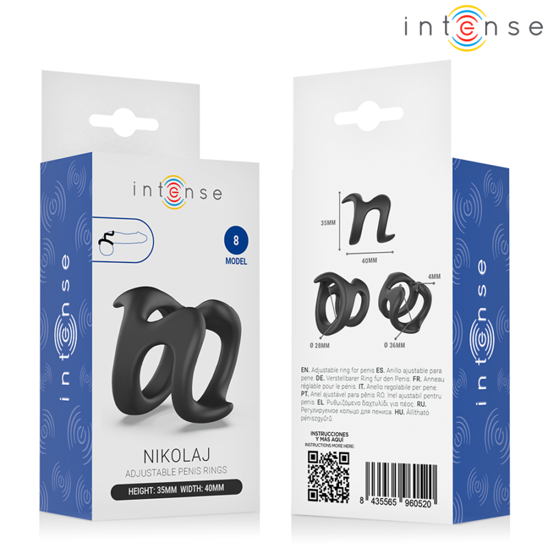 INTENSE – NIKOLAJ ADJUSTABLE PENIS RING MODEL 8 Cock Rings | SEX Shop Ireland 9