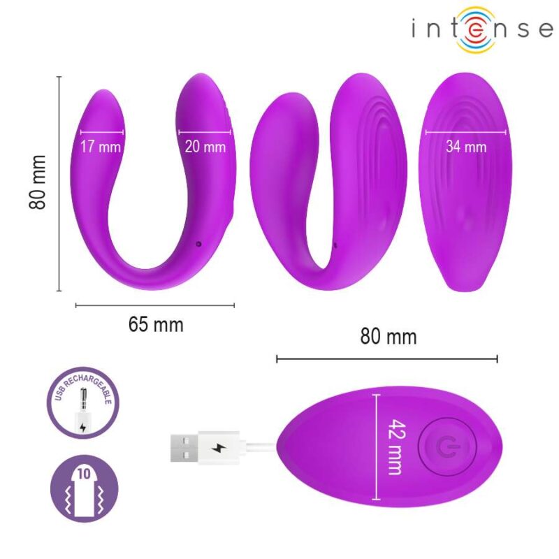 INTENSE – NORA VIBRATING CLAMP STIMULATOR PURPLE Couples Vibrators | SEX Shop Ireland 6