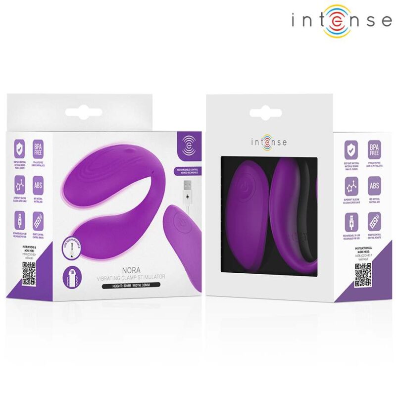 INTENSE – NORA VIBRATING CLAMP STIMULATOR PURPLE Couples Vibrators | SEX Shop Ireland 8