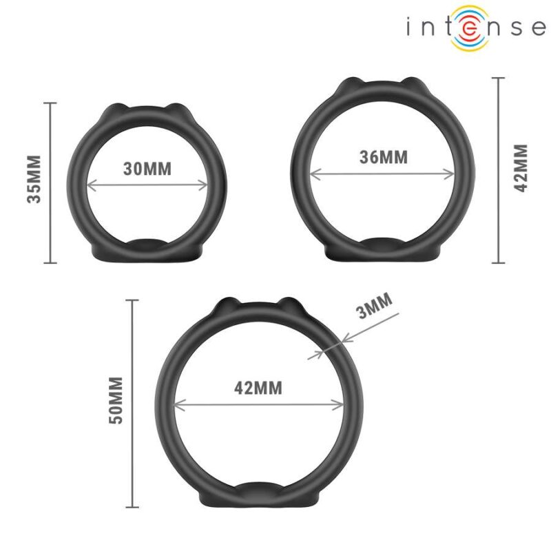 INTENSE – PETER SET OF 3 PENIS RINGS MODEL 9 Cock Rings | SEX Shop Ireland 8