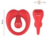 INTENSE – RUSSELL VIBRATING PENIS RING WITH CLITORIS STIMULATION RED Cock Rings | SEX Shop Ireland 18