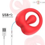 INTENSE – RUSSELL VIBRATING PENIS RING WITH CLITORIS STIMULATION RED Cock Rings | SEX Shop Ireland 20