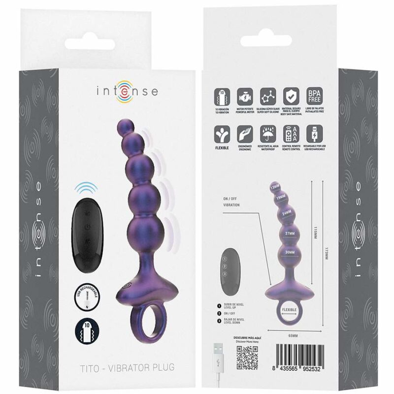 INTENSE – TITO VIBRATING ANAL PLUG MODEL 3 REMOTE CONTROL Anal Sex Toys | SEX Shop Ireland 11
