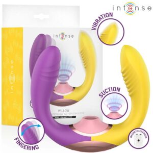 INTENSE – WILLOW 3-IN-1 SUCTION AND VIBRATION STIMULATOR Clitoral Sucking Vibrator | SEX Shop Ireland