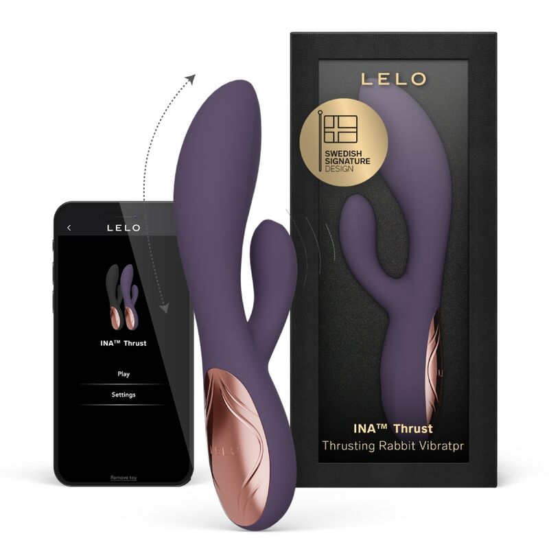 LELO – INA THRUST RABBIT THRUSTING VIBRATOR PURPLE | SEX Shop Ireland 4 LELO – INA THRUST RABBIT THRUSTING VIBRATOR PURPLE | SEX Shop Ireland 4