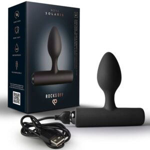 ROCKS-OFF – NOVA SOLARIS RECHARGEABLE SLIM & POWERFUL ANAL PLUG 16 FUNCTION BLACK Anal Sex Toys | SEX Shop Ireland
