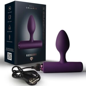 ROCKS-OFF – NOVA SOLARIS RECHARGEABLE SLIM & POWERFUL ANAL PLUG 16 FUNCTION PURPLE Anal Sex Toys | SEX Shop Ireland