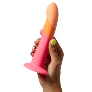 ROMP – DIZI SILICONE DILDO WITH SUCTION CUP TRICOLOR 18 CM Dildos | SEX Shop Ireland 3
