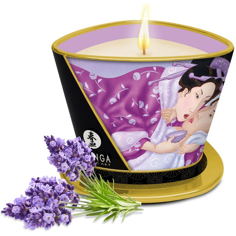 SHUNGA – MASSAGE CANDLE LAVANDER 170 ML Massage Candles & Incense | SEXstore.ie 4 SHUNGA – MASSAGE CANDLE LAVANDER 170 ML Massage Candles & Incense | SEXstore.ie 4