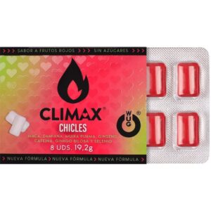 WUG Climax – Functional chewing gum with Maca, Damiana and Ginseng to enhance desire and intimate vitality. BLISTER 8 UNITS Aphrodisiac Capsules | SEX Shop Ireland 3