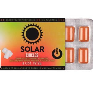 WUG Solar – The chewing gum that prepares your skin for the sun. BLISTER OF 8 UNITS Aphrodisiac Capsules | SEX Shop Ireland 3