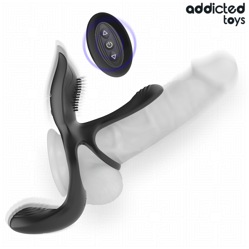ADDICTED TOYS – DOUBLE PENIS RING WITH CLITORAL STIMULATOR Cock Rings | SEX Shop Ireland 6