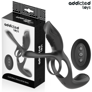 ADDICTED TOYS – DOUBLE PENIS RING WITH CLITORAL STIMULATOR Cock Rings | SEX Shop Ireland