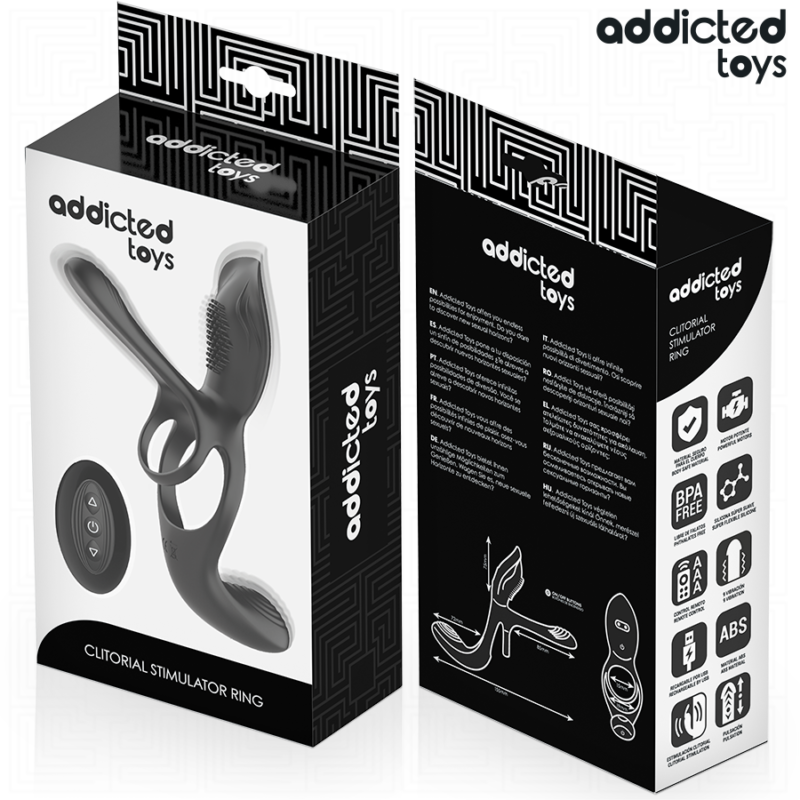 ADDICTED TOYS – DOUBLE PENIS RING WITH CLITORAL STIMULATOR Cock Rings | SEX Shop Ireland 10