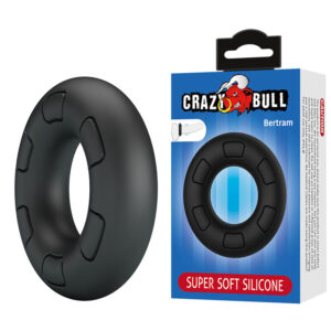 CRAZY BULL – BERTRAM SUPER SOFT SILICONE COCK RING BLACK Cock Rings | SEX Shop Ireland
