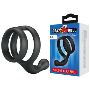 CRAZY BULL – YANCY DOUBLE COCK AND BALL RING BLACK Cock Rings | SEX Shop Ireland 3