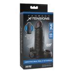 FANTASY X-TENSIONS – VIBRATING REAL FEEL 5CM PENIS EXTENSION SLEEVE BLACK Penis Extenders & Sleeves | SEXstore.ie 13
