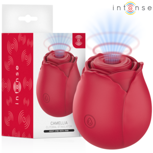 INTENSE – CAMELLIA CLITORAL SUCTION ROSE BY WAVES BORDEAUX Air Pulse Stimulators | SEX Shop Ireland