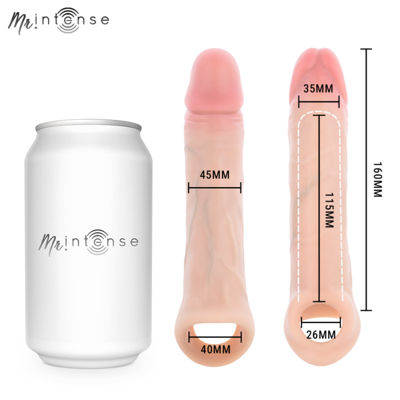 MR INTENSE – ARNOLD L VIBRATOR SILICONE PENIS SLEEVE WITH REMOTE CONTROL 16 CM -Ø- 4.5 CM Penis Extenders & Sleeves | SEX Shop Ireland 9