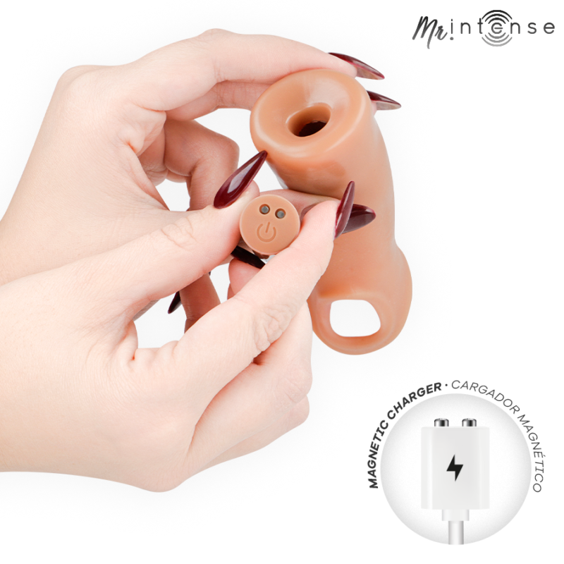 MR INTENSE – ARNOLD M VIBRATOR SILICONE PENIS SLEEVE WITH REMOTE CONTROL 14.5 CM -Ø- 4 CM Penis Extenders & Sleeves | SEX Shop Ireland 7