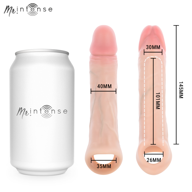 MR INTENSE – ARNOLD M VIBRATOR SILICONE PENIS SLEEVE WITH REMOTE CONTROL 14.5 CM -Ø- 4 CM Penis Extenders & Sleeves | SEX Shop Ireland 10