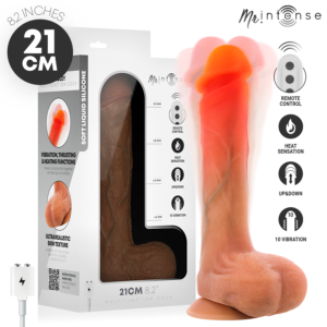 MR INTENSE – BRADLEY SILICONE VIBRATING DILDO WITH HEAT EFFECT AND REMOTE CONTROL 21 CM -Ø- 4.2 CM Dildos | SEX Shop Ireland