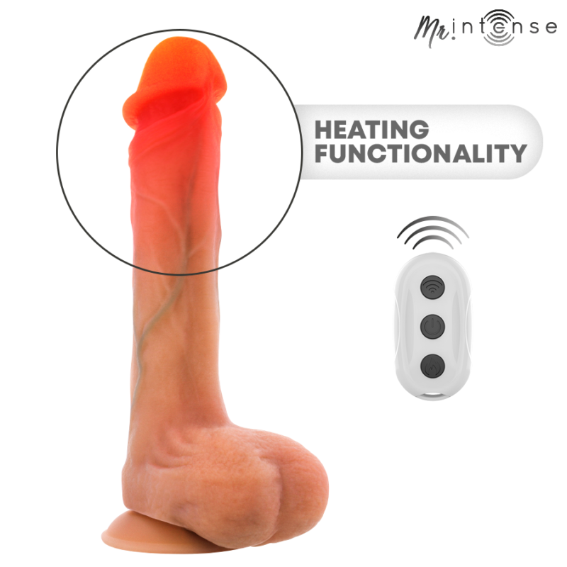 MR INTENSE – BRADLEY SILICONE VIBRATING DILDO WITH HEAT EFFECT AND REMOTE CONTROL 21 CM -Ø- 4.2 CM Dildos | SEX Shop Ireland 9