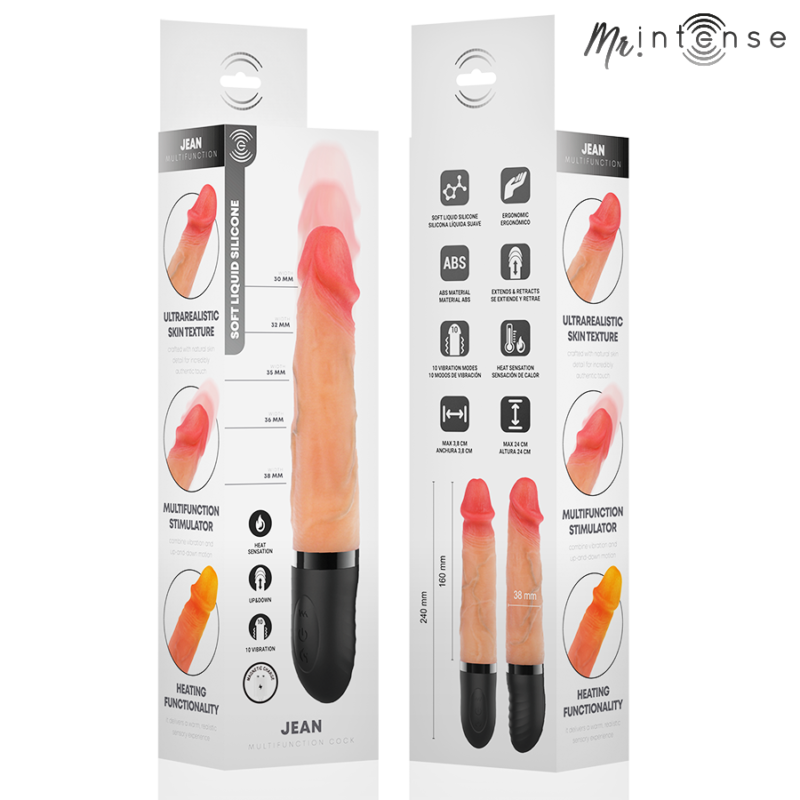 MR INTENSE – JEAN UP&DOWN VIBRATOR SILICONE WITH HEAT EFFECT 24 CM -Ø- 3.8 CM Classic Vibrators | SEX Shop Ireland 10