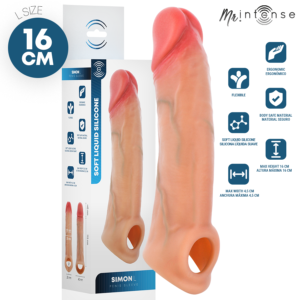MR INTENSE – SIMON L SILICONE PENIS COVER 16 CM -Ø- 4.5 CM Penis Extenders & Sleeves | SEX Shop Ireland